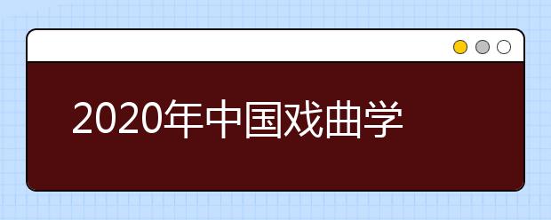 2020年中国戏曲学院美术校考新方案：先初选 高考后再校考