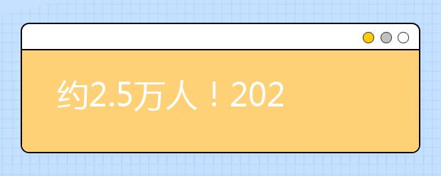 约2.5万人！2020美术类重点院校招生计划