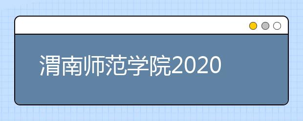 渭南师范学院2020年艺术类专业招生简章【修订版】