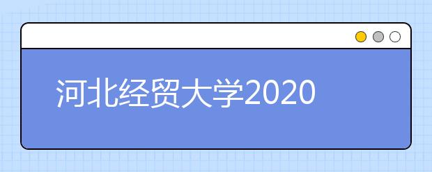 河北经贸大学2020年艺术类招生简章