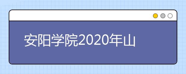 安阳学院2020年山东省艺术类专业校考考试实施办法