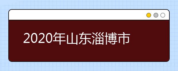 2020年山东淄博市艺术类专业校考调整情况汇总表