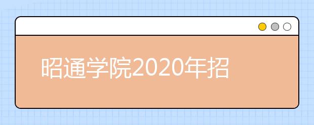昭通学院2020年招生章程（含艺术类）