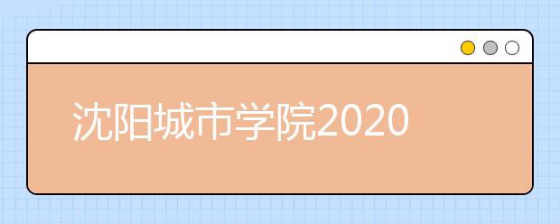 沈阳城市学院2020年招生章程（含艺术类）