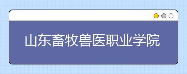 山东畜牧兽医职业学院2020年普通高等教育招生章程