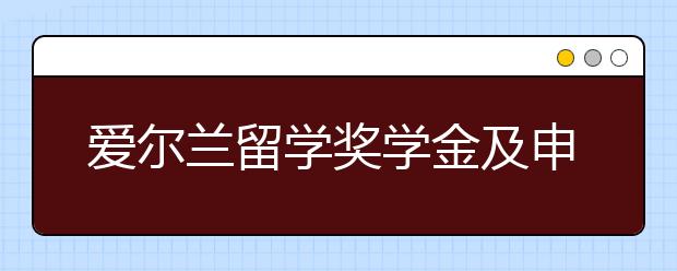 爱尔兰留学奖学金及申请条件