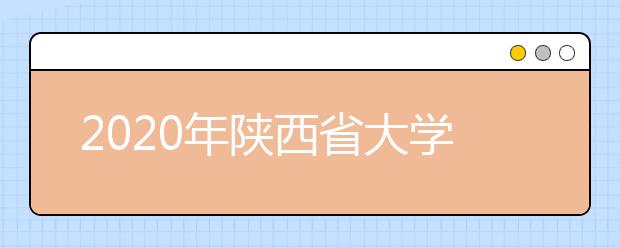 2020年陕西省大学自然科学排行榜