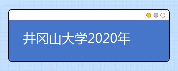 井冈山大学2020年招生章程（含艺术类）
