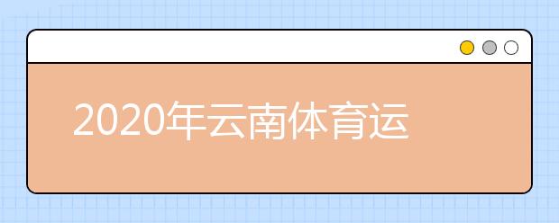 2020年云南体育运动职业技术学院招生章程