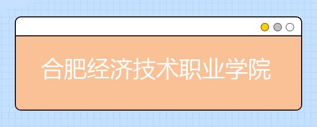 合肥经济技术职业学院2020年安徽省高职分专业招生计划