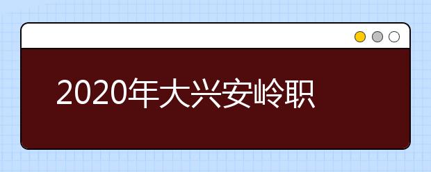 2020年大兴安岭职业学院单独招生计划