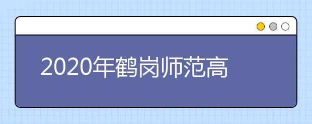 2020年鹤岗师范高等专科学校单独招生计划