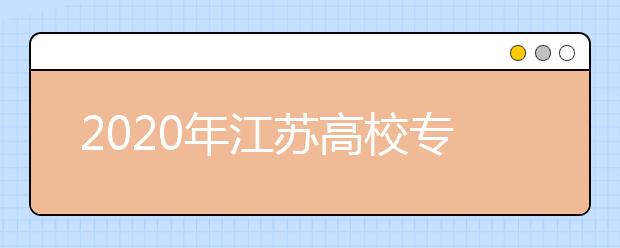 2020年江苏高校专项计划报名陆续启动