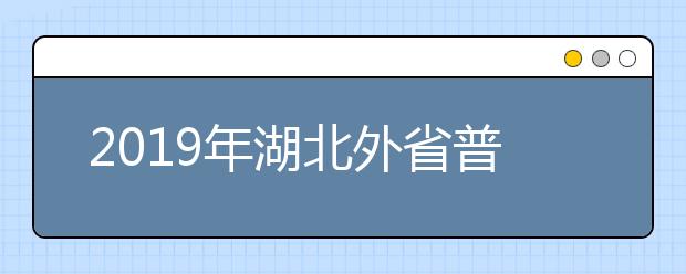 2019年湖北外省普通高校艺术专业在鄂招生考试报名、考试时间安排表(美术类)