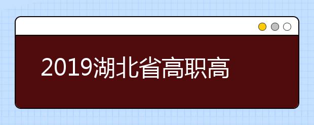 2019湖北省高职高专提前批文理类征集志愿公告