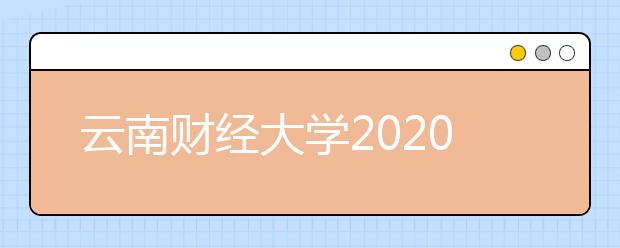 云南财经大学2020年专升本招生简章