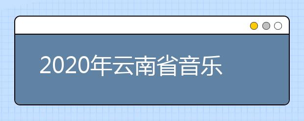 2020年云南省音乐学、舞蹈类、美术学及艺术设计专业统考成绩查询须知