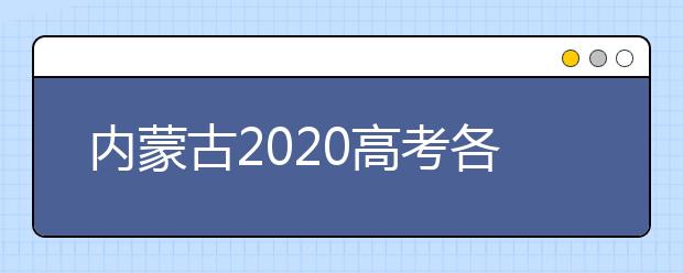 内蒙古2020高考各科分数是多少