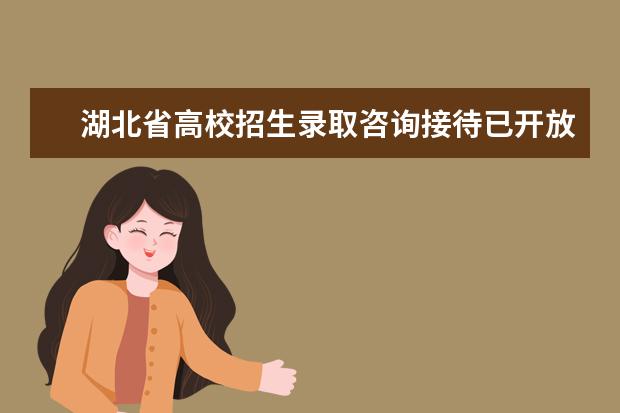 湖北省高校招生录取咨询接待已开放，时间为7月15日—7月31日