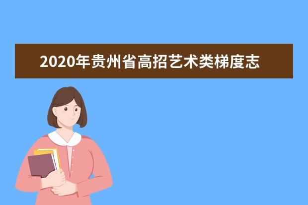 2020年贵州省高招艺术类梯度志愿本科院校专业录取最低分