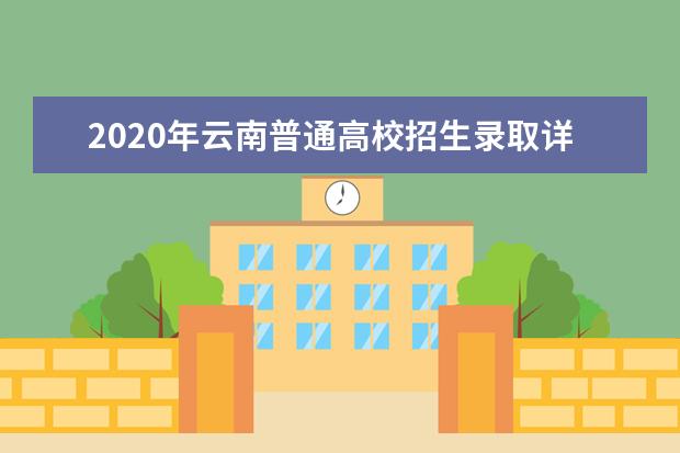 2020年云南普通高校招生录取详细情况（8月31日）