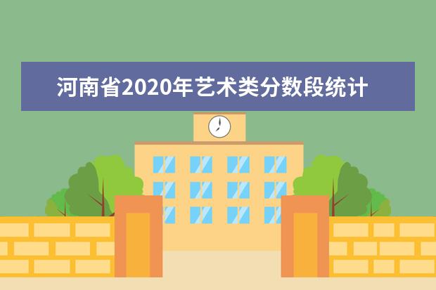 河南省2020年艺术类分数段统计表(播音主持，表演，音乐，舞蹈含艺术舞蹈、国际标准舞)