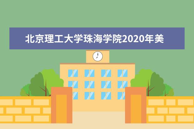 北京理工大学珠海学院2020年美术类专业招生计划