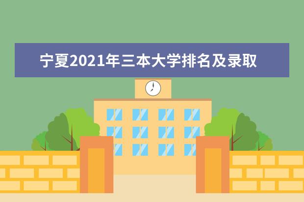 宁夏2021年三本大学排名及录取分数线（文理科）