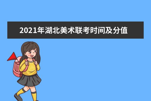 2021年湖北美术联考时间及分值考点安排