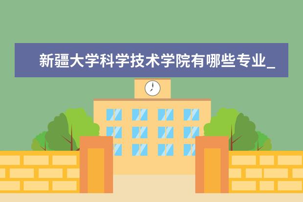 新疆大学科学技术学院有哪些专业_什么专业好