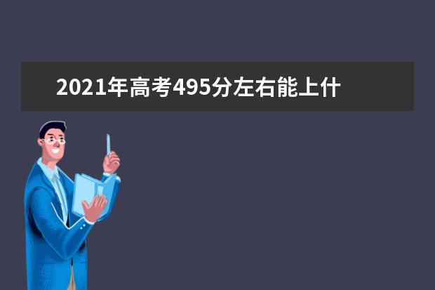 2021年高考495分左右能上什么大学(100所)