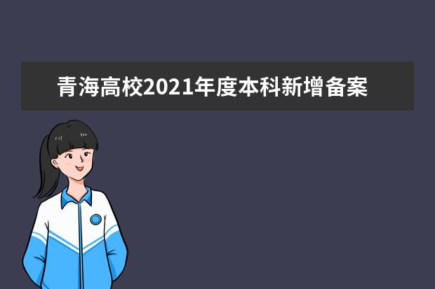 青海高校2021年度本科新增备案专业名单