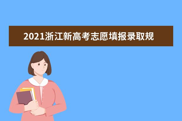 2021浙江新高考志愿填报录取规则 附录取规则解读
