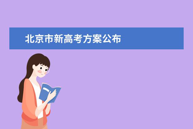 北京市新高考方案公布