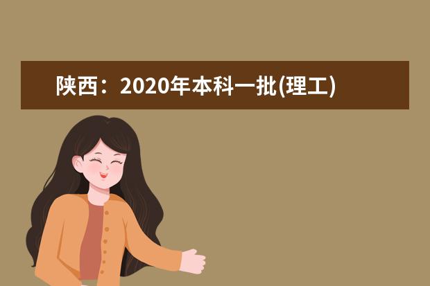 陕西：2020年本科一批(理工)正式投档情况统计表