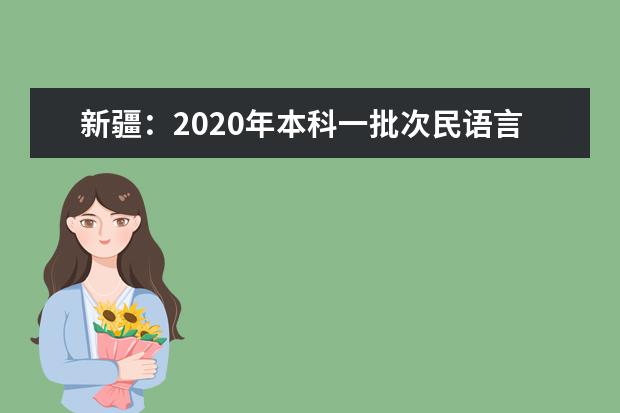 新疆：2020年本科一批次民语言文史统招投档分