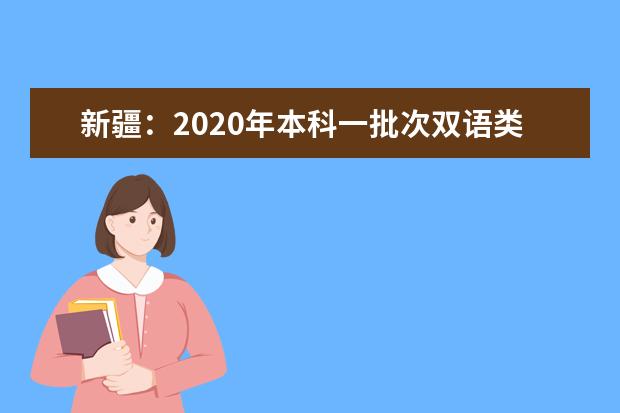 新疆：2020年本科一批次双语类文史统招投档线