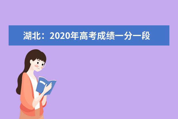 湖北：2020年高考成绩一分一段统计表（文史、理工）