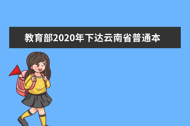 教育部2020年下达云南省普通本专科计划为14.7万人