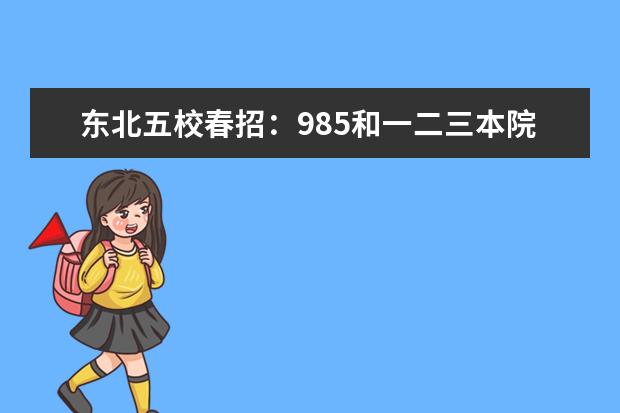 东北五校春招：985和一二三本院校的区别