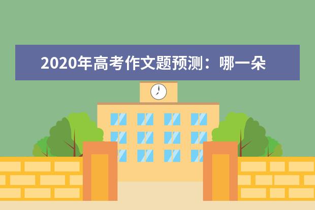 2020年高考作文题预测：哪一朵花为自己而绽放