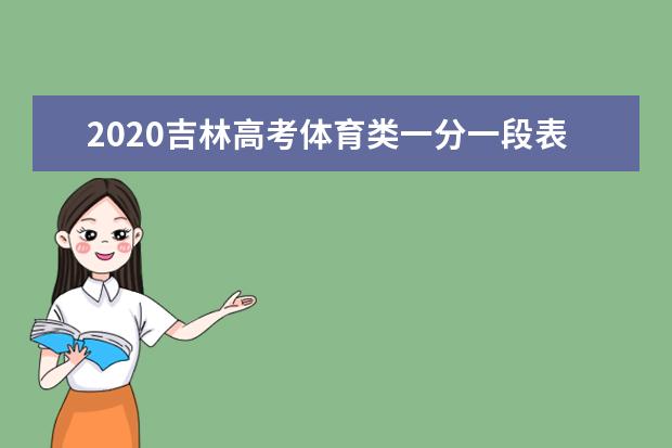 2020吉林高考体育类一分一段表 文科成绩排名