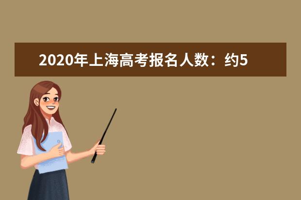 2020年上海高考报名人数：约50000人