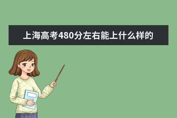 上海高考480分左右能上什么样的大学