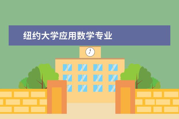 纽约大学应用数学专业