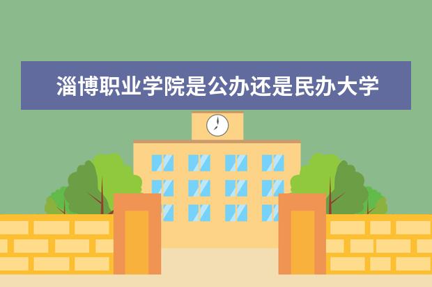 淄博职业学院是公办还是民办大学