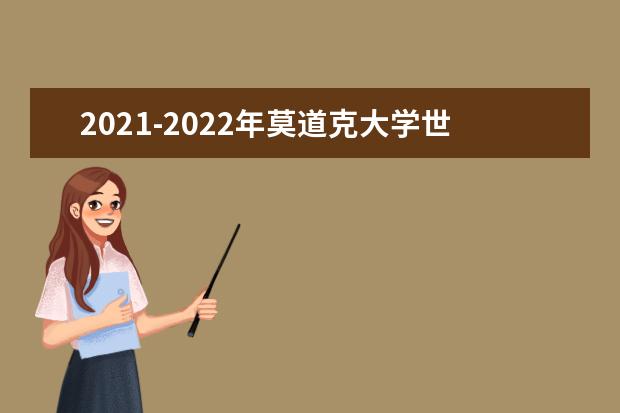 2021-2022年莫道克大学世界排名多少【QS最新第581-590名】