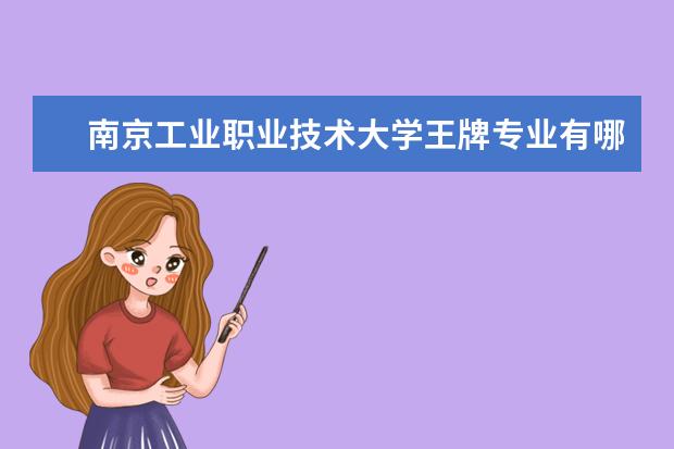 南京工业职业技术大学王牌专业有哪些 省特色专业名单