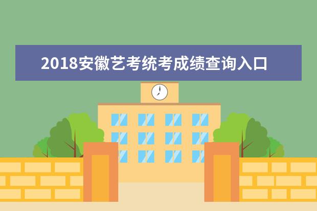 2020安徽艺考统考成绩查询入口