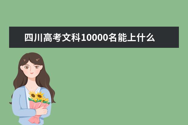 四川高考文科10000名能上什么大学